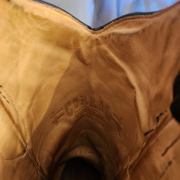 Corral Leather Boots Dark Brown With Rhinestone And Stud Accents Size 7.5 - Picture 8 of 12